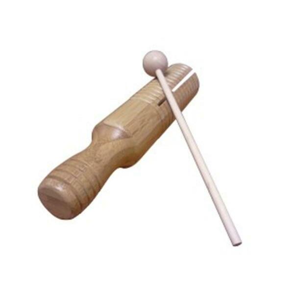 Rythm Band Bamboo LG Guiro Tone Block with Mallet RBN45